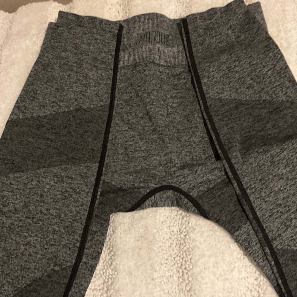 PINK Victoria's Secret Charcoal and Black Leggings